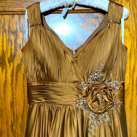 Copper Formal Evening Gown - Picture 3 of 7